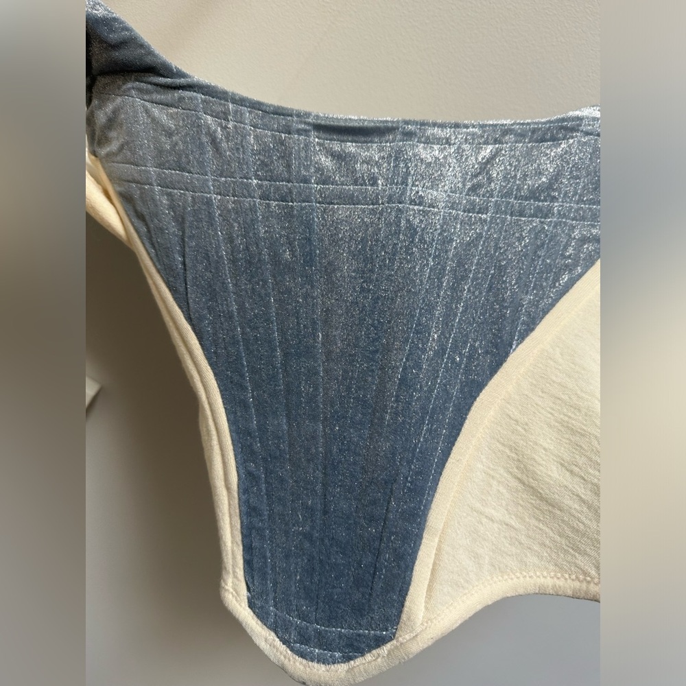 Vivienne Westwood Corset Vintage 1987 Documented Blue Metallic Archival Designer - Picture 12 of 14